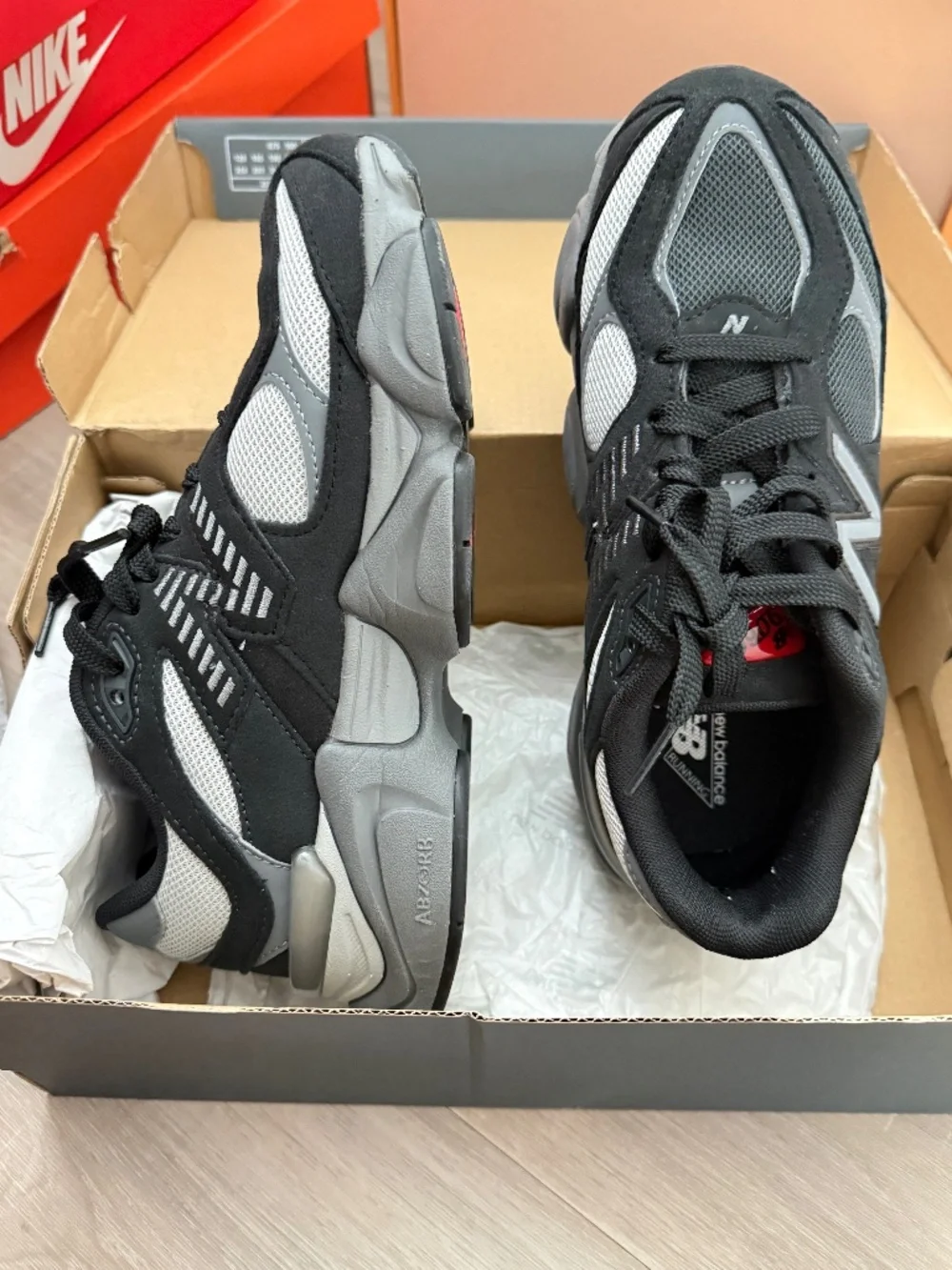 All black kids New balance sneakers